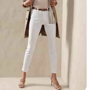 NEW Lucky Brand Sienna Cigarette white denim skinny fitted jeans women’s 24
